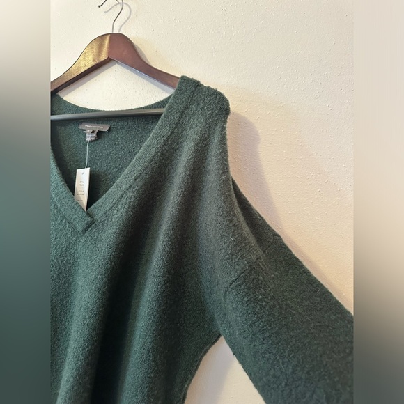 NEW French Connection Women’s Oversized V-Neck Soft Sweater Green Small - Picture 10 of 12
